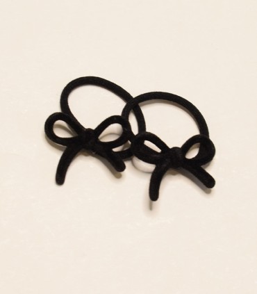 کش موی سر دخترانه طرح پاپیون مجموعه دو عددی کد 114 - سه رنگ