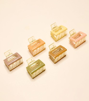 کلیپس موی سر نشکن با رنگ پاستیلی کد 113 - شش رنگ