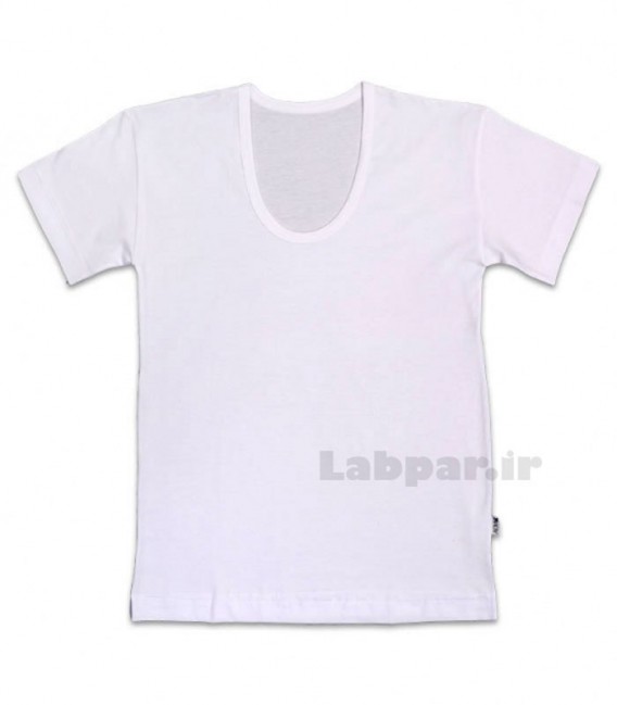 زیرپوش نخی نیم آستین یقه گرد Adak آداک سفید