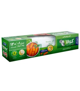 کیسه فریزر کوالا مدل کریستال با فضای یادداشت رول 120 عددی